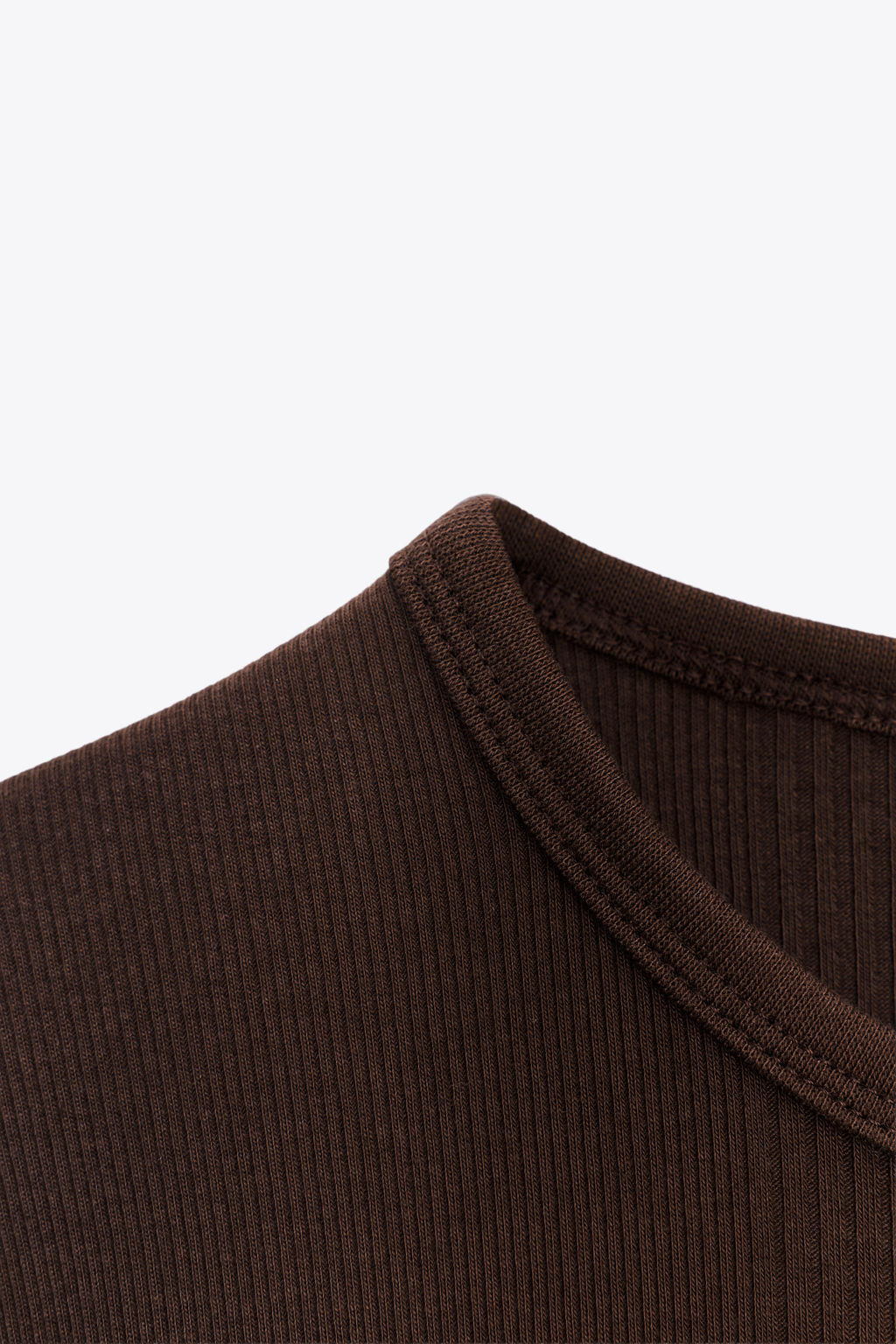 RIB SHORT SLEEVE T-SHIRT - Zara фото 3