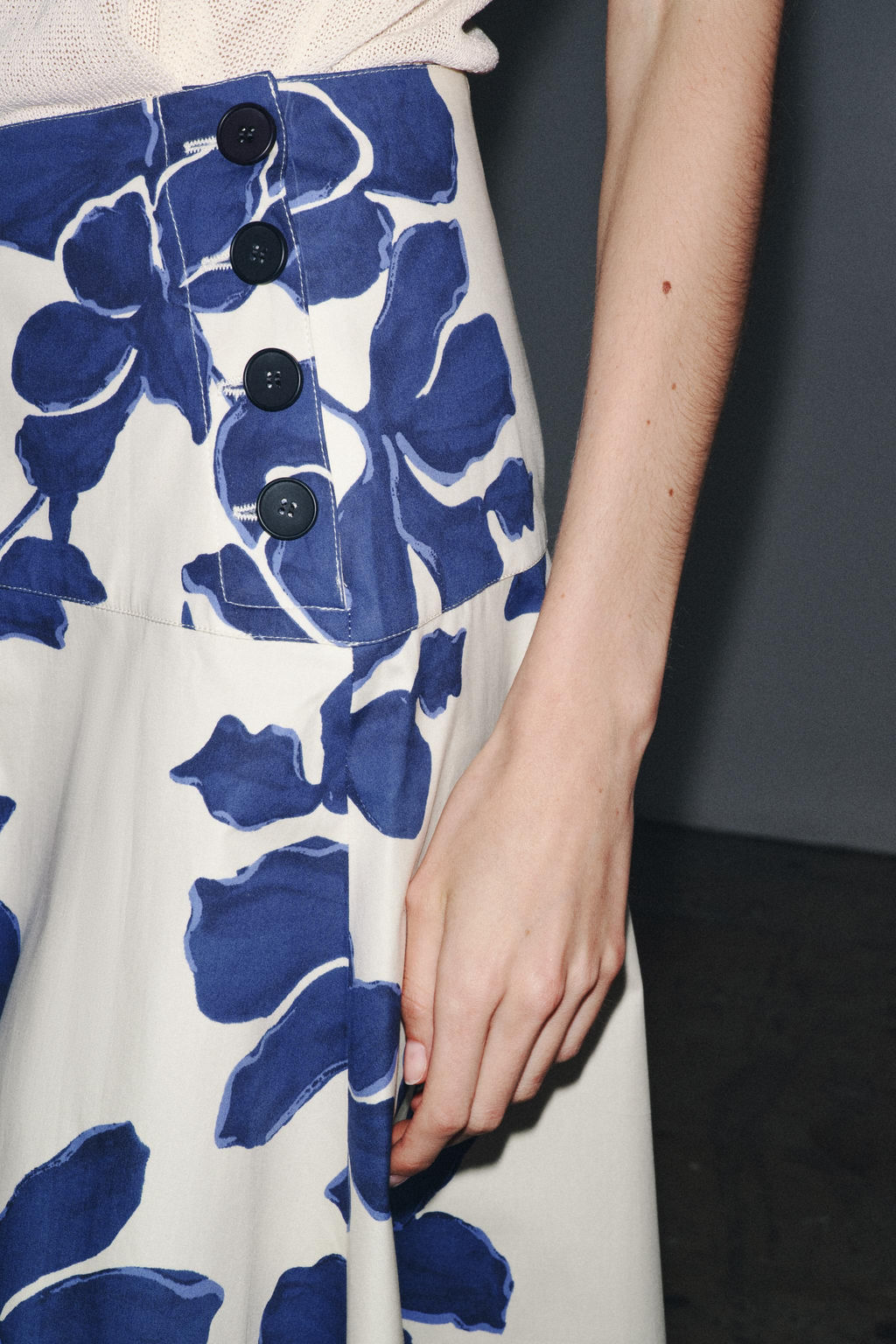 ZW COLLECTION FLORAL MIDI SKIRT - Zara фото 13