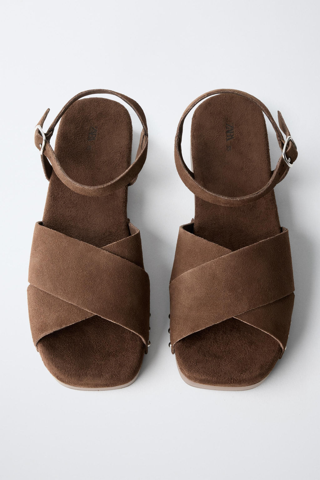 LEATHER CLOGS WITH THIN SOLE - Zara фото 4