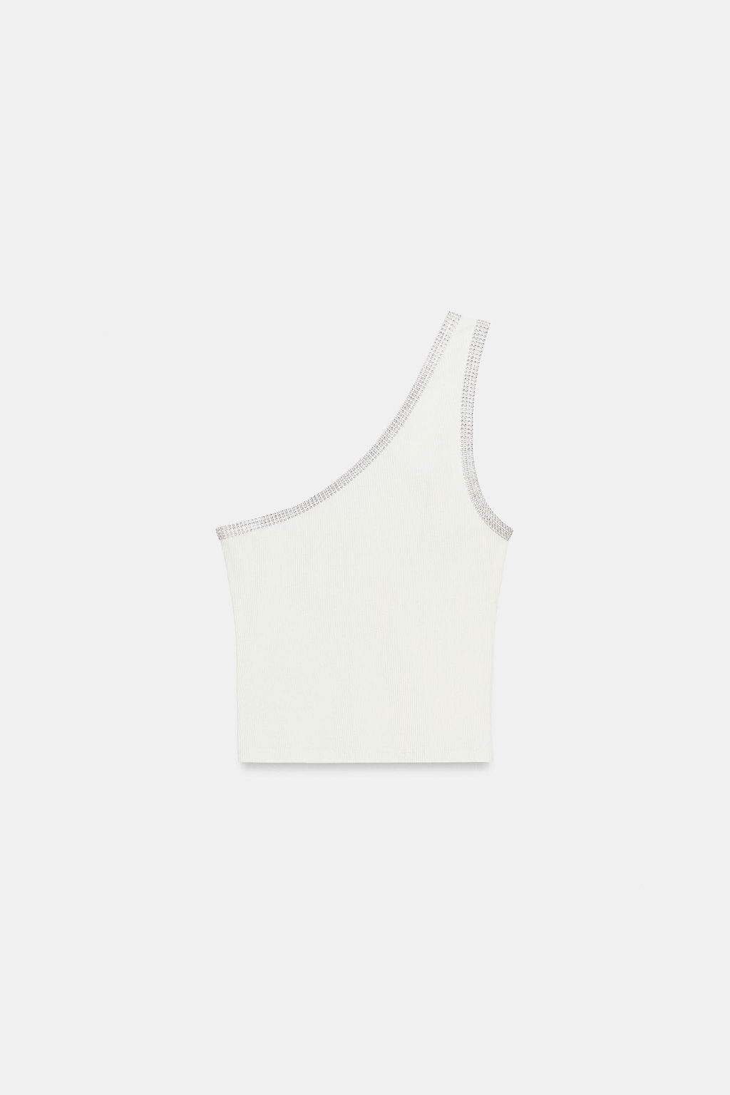 TOP ASIM?TRICO BRILLOS / Blanco - Zara фото 4