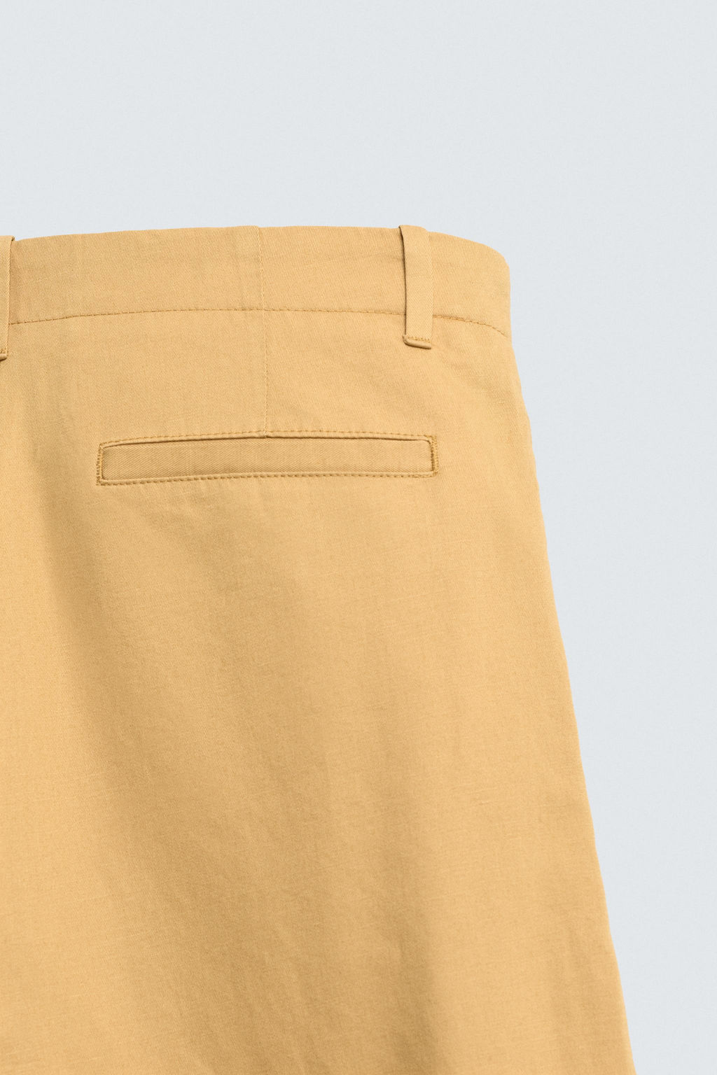 PANTAL?N CHINO STRAIGHT FIT ALGOD?N - LINO / Beige - Zara фото 10