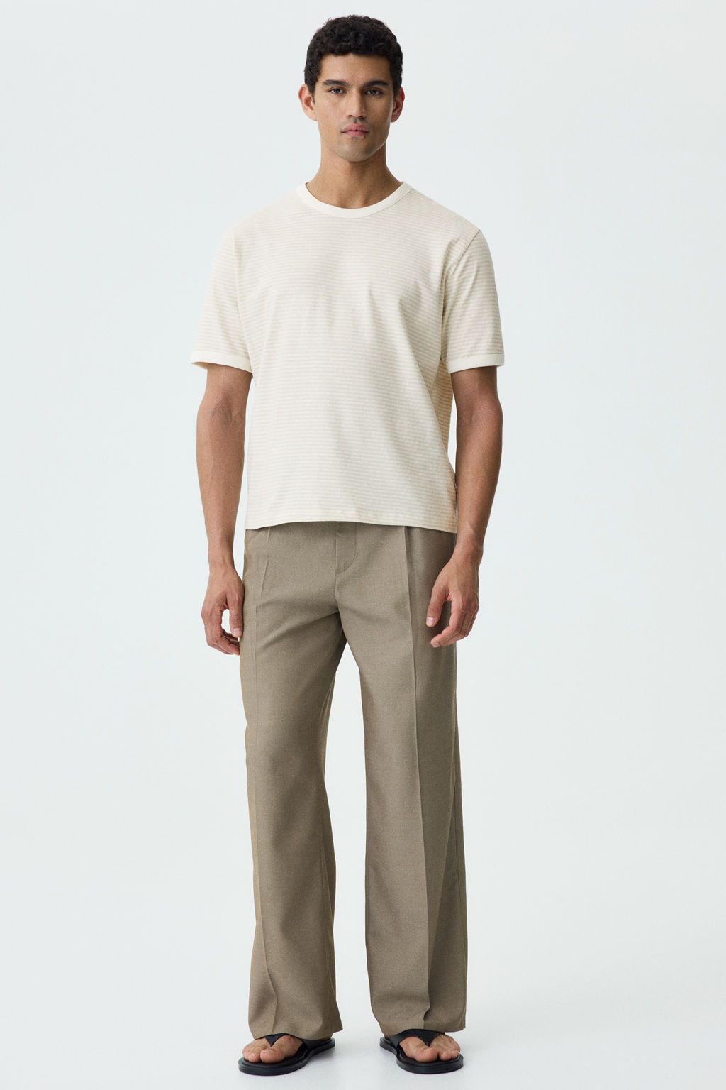 Camiseta en mezcla de lino Relaxed Fit - H&m фото 4