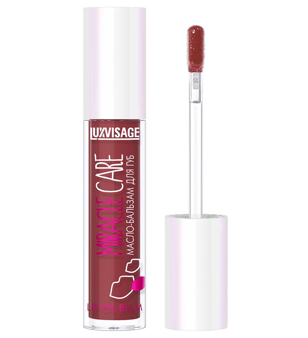 LuxVisage Масло-бальзам для губ MIRACLE CARE тон 108 Deep wine 3.4г