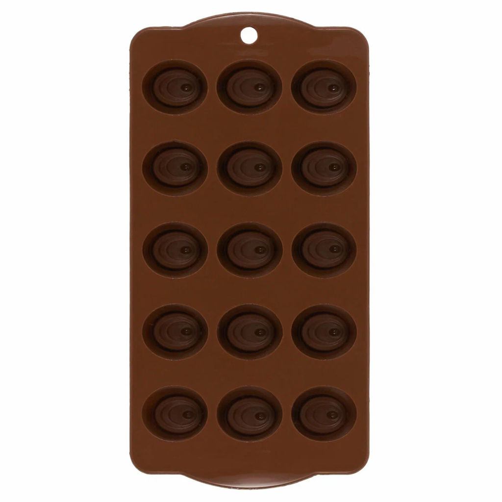 52276 GIPFEL Форма для отливки шоколадных фигур DELIZIA, 15 ячеек, 21х10,5х1,8см, силикон - Werner фото 4