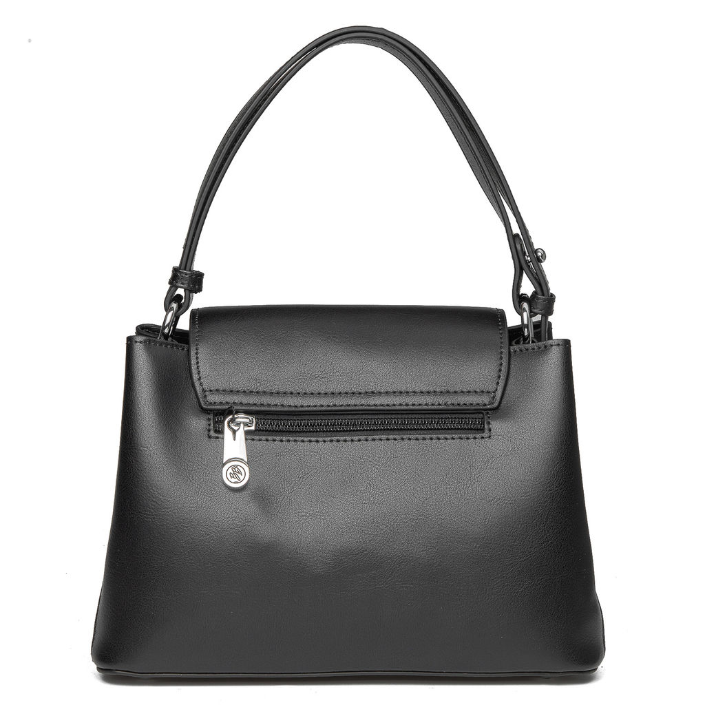 Y1522 black, женская кожаная сумка "Handheld bag", Barcelo Biagi