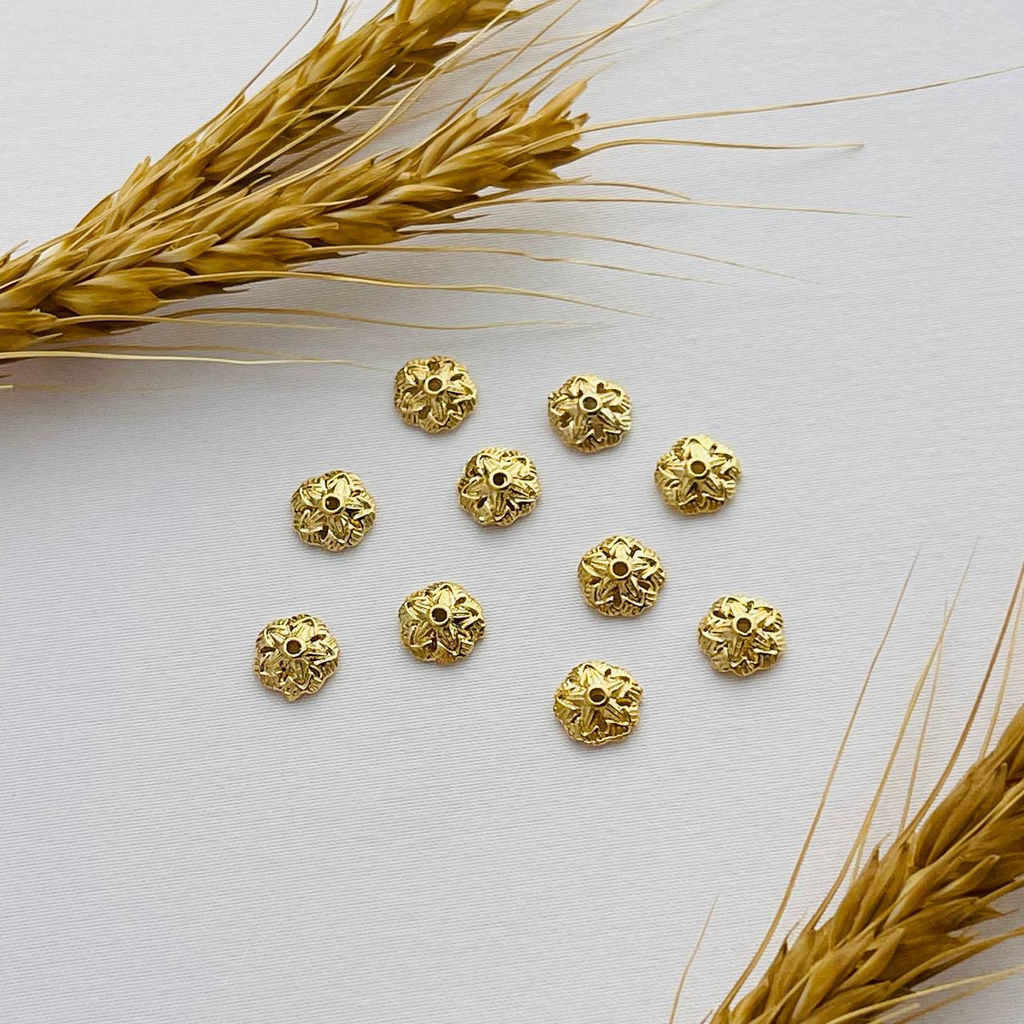 Шапочка для бусин (10 шт) - Радуга самоцветов фото 3