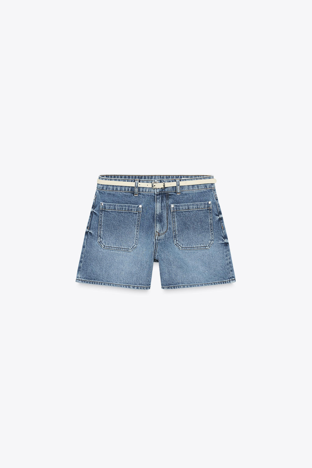 Z1975 DENIM SHORTS WITH BELT - Zara фото 10