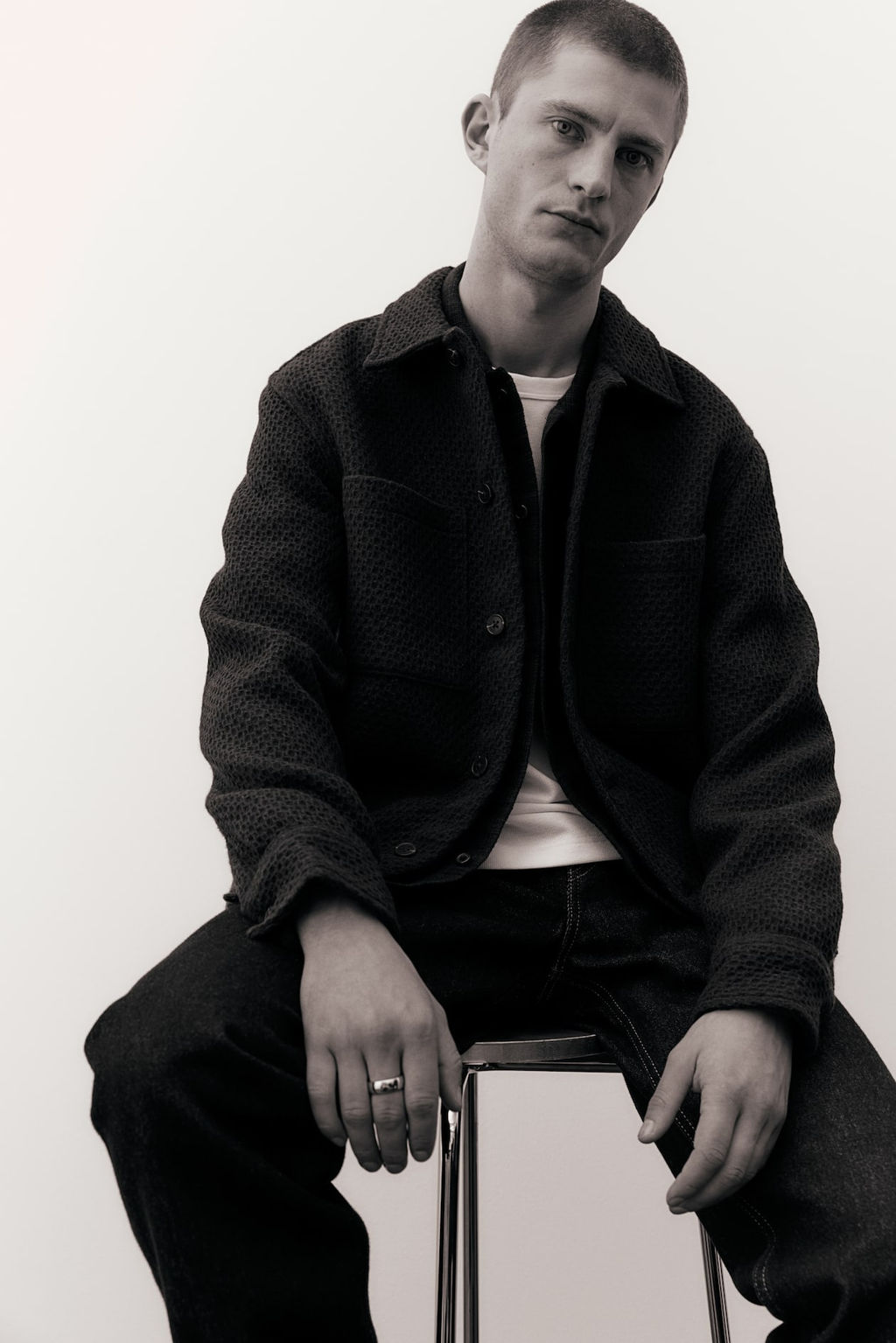 Sobrecamisa gofrada Regular Fit - H&m фото 3