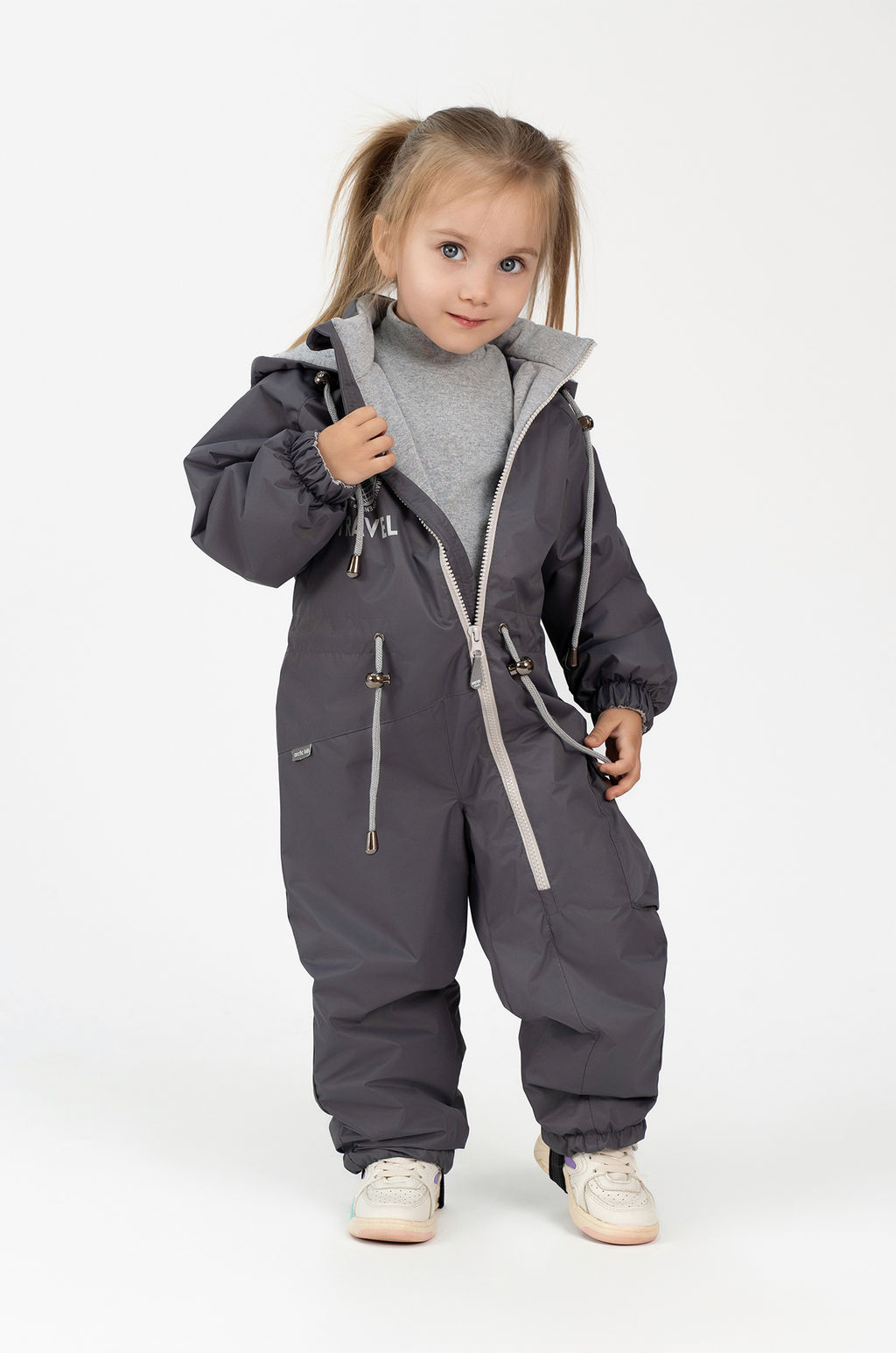 Комбинезон демисезонный серый