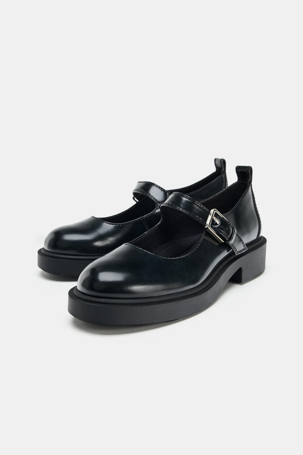 PLATFORM BUCKLE MARY JANE SHOES - Zara фото 5