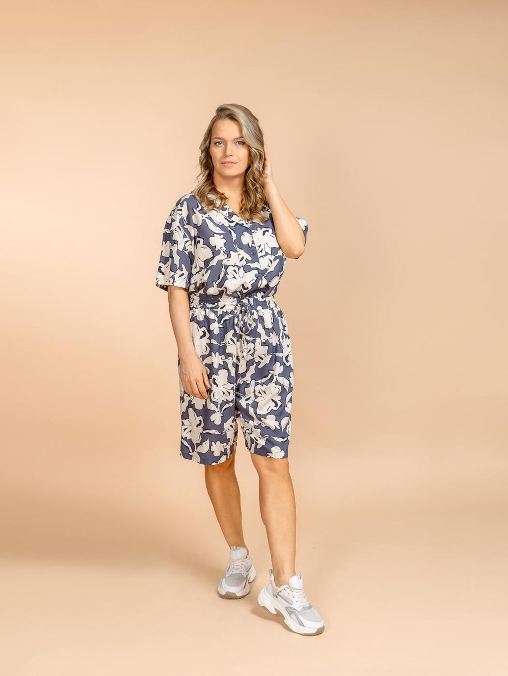 Костюм шорты и блузка (вискоза) №25-227-3 - Ганг фото 3