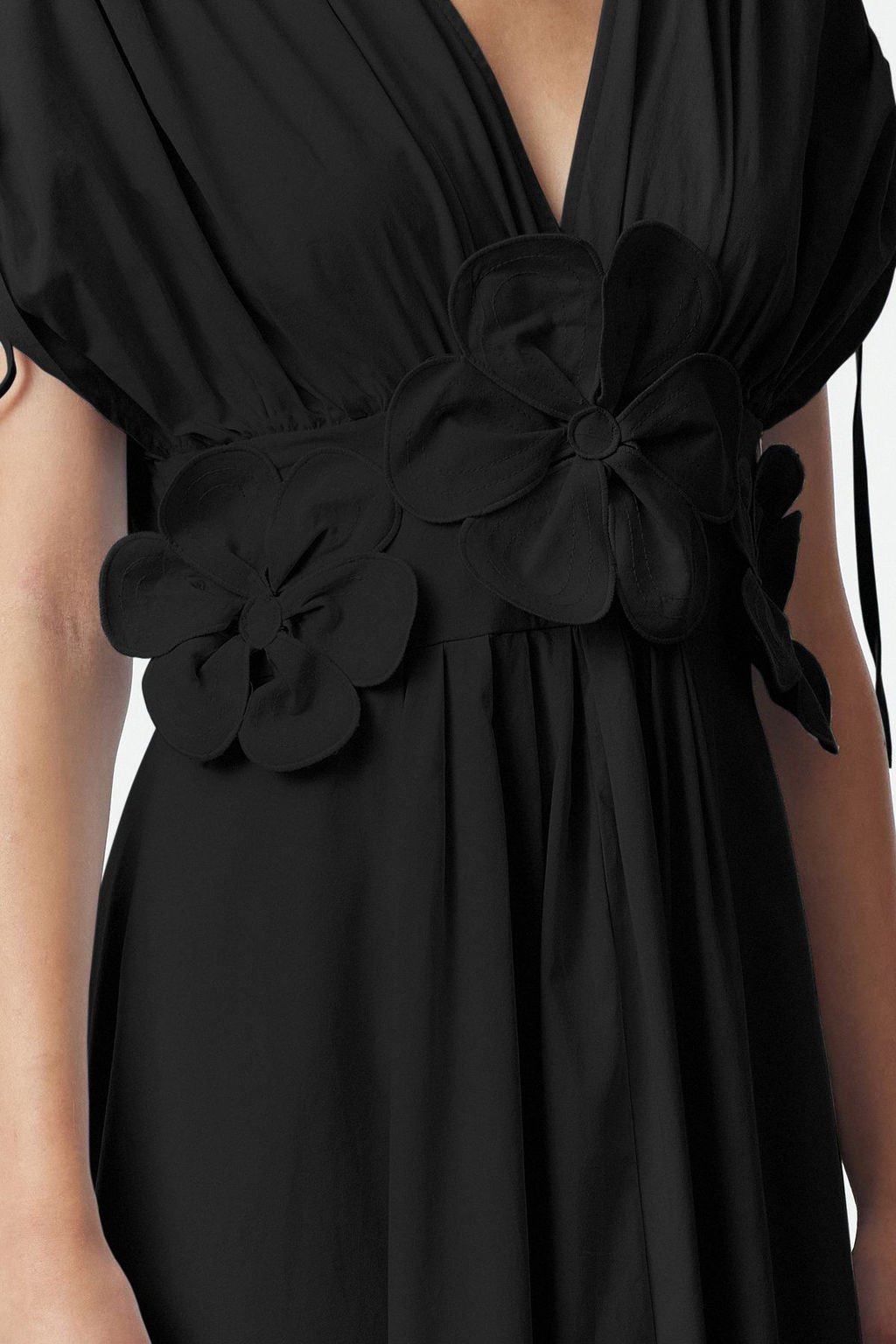 Trendyolmilla Ac?k Mavi 3 Boyutlu Cicek Detayl? Poplin S?k Abiye Gece Mezuniyet Elbisesi TPRSS24EL00282  фото 4