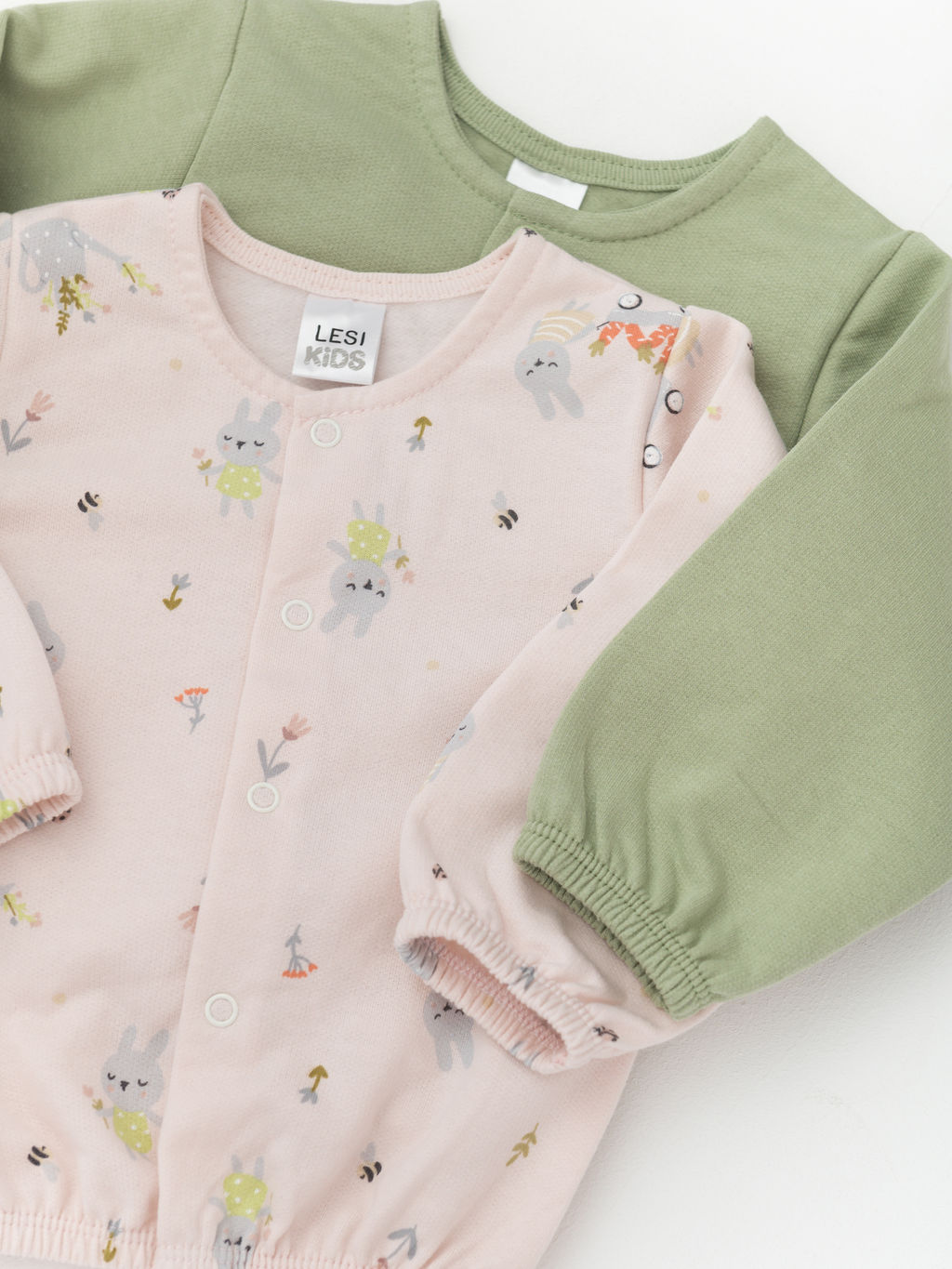 Кофта утепленная комплект 2шт., беж/бирюза - Lesi kids фото 8