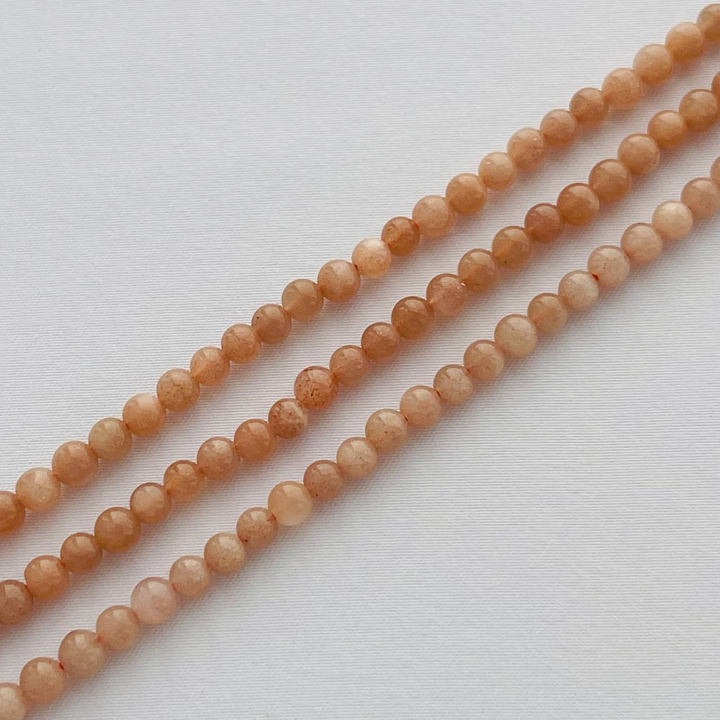 Бусины для рукоделия из Лунного камня (Индия)