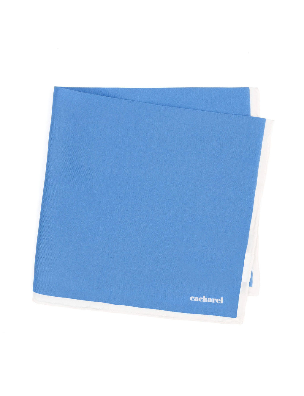 Синий шелковый платок