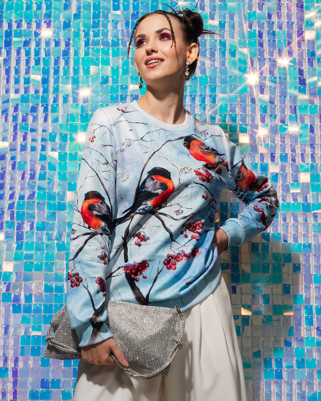 авторский свитшот с дизайнерским принтом , джемпер - Sahar art lab фото 13