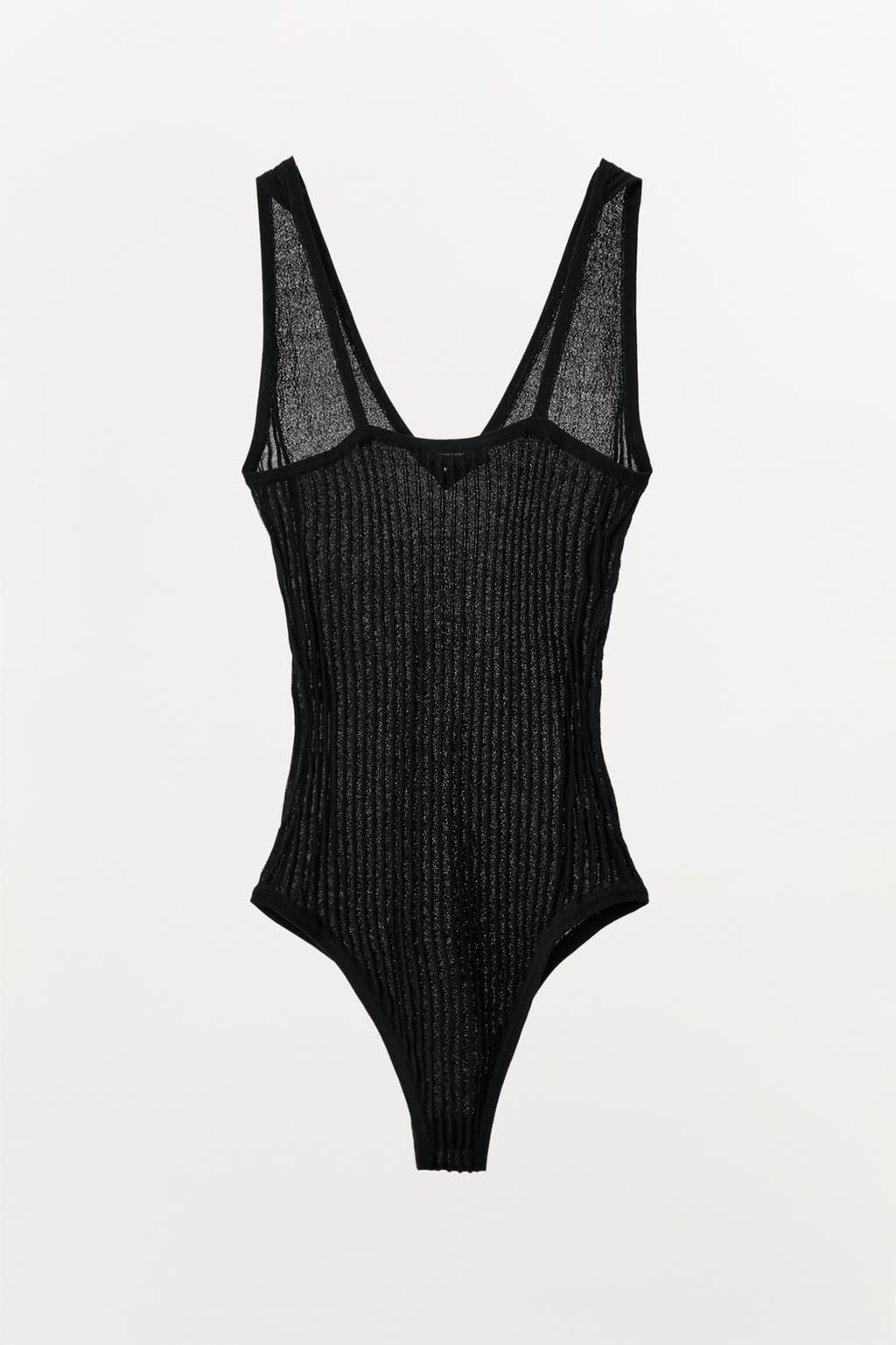PLEATED KNIT BODYSUIT - Zara фото 6