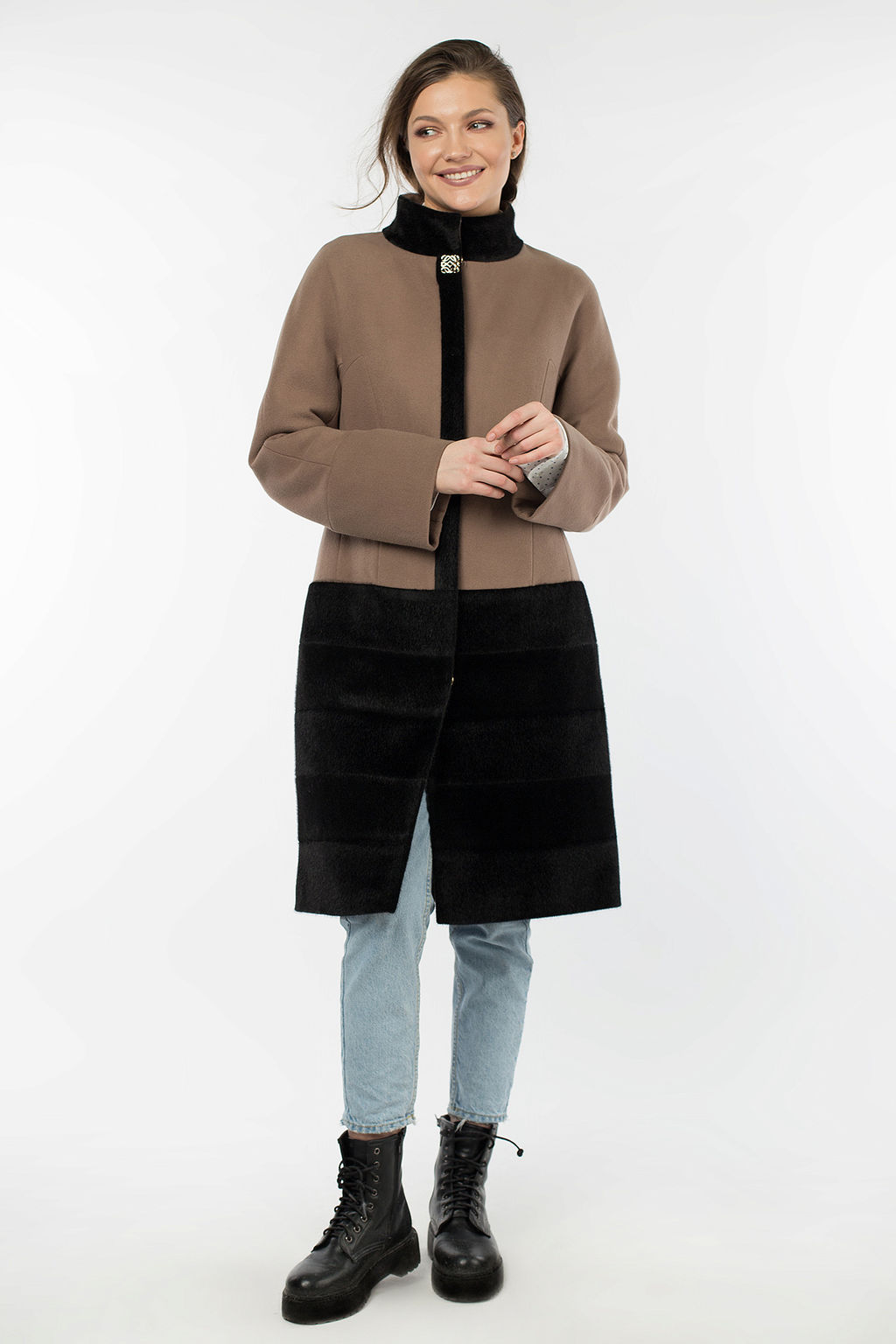 02-1065 Пальто женское утепленное - El podio фото 2