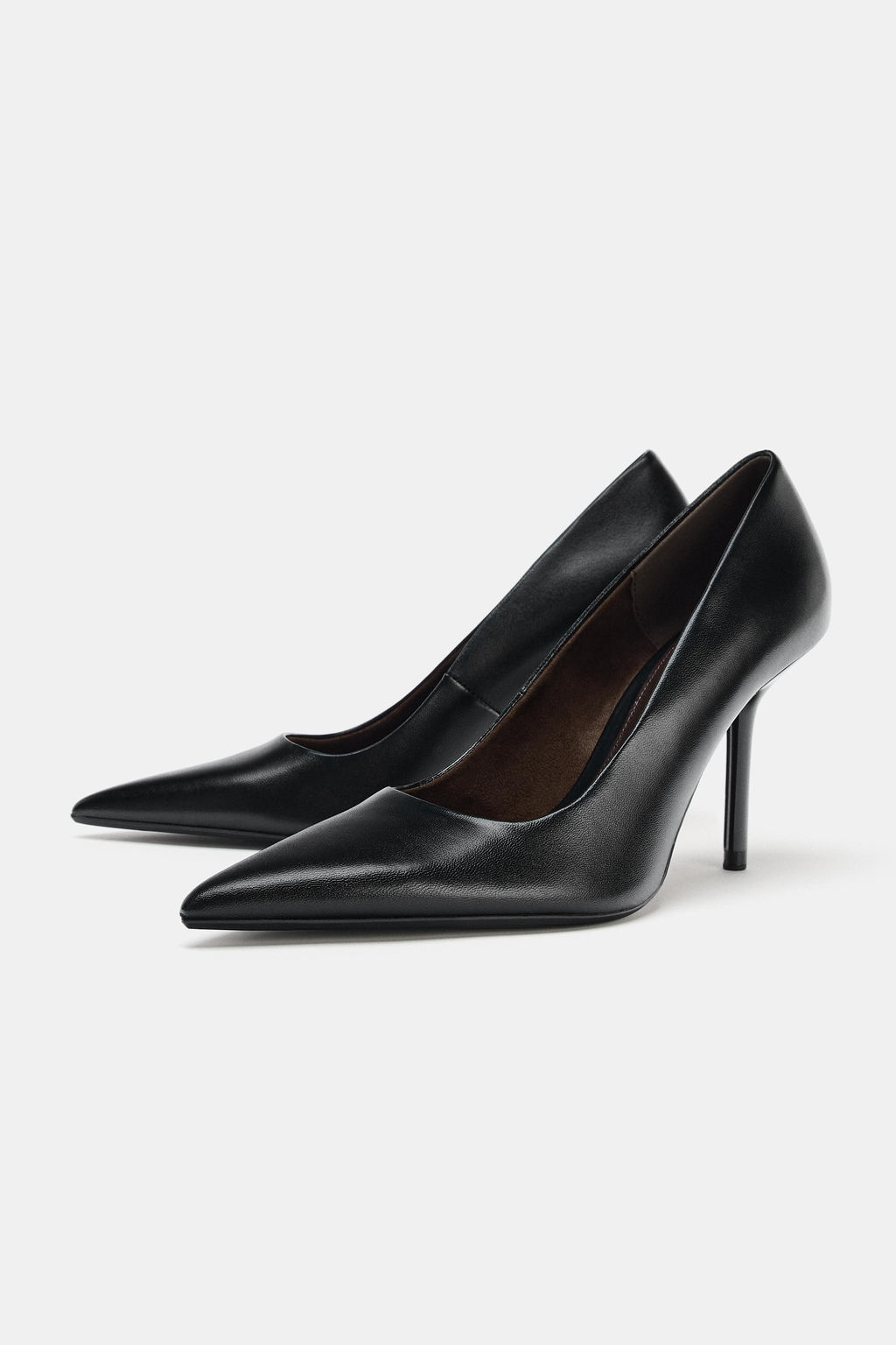 LEATHER HIGH-HEEL SHOES - Zara фото 4