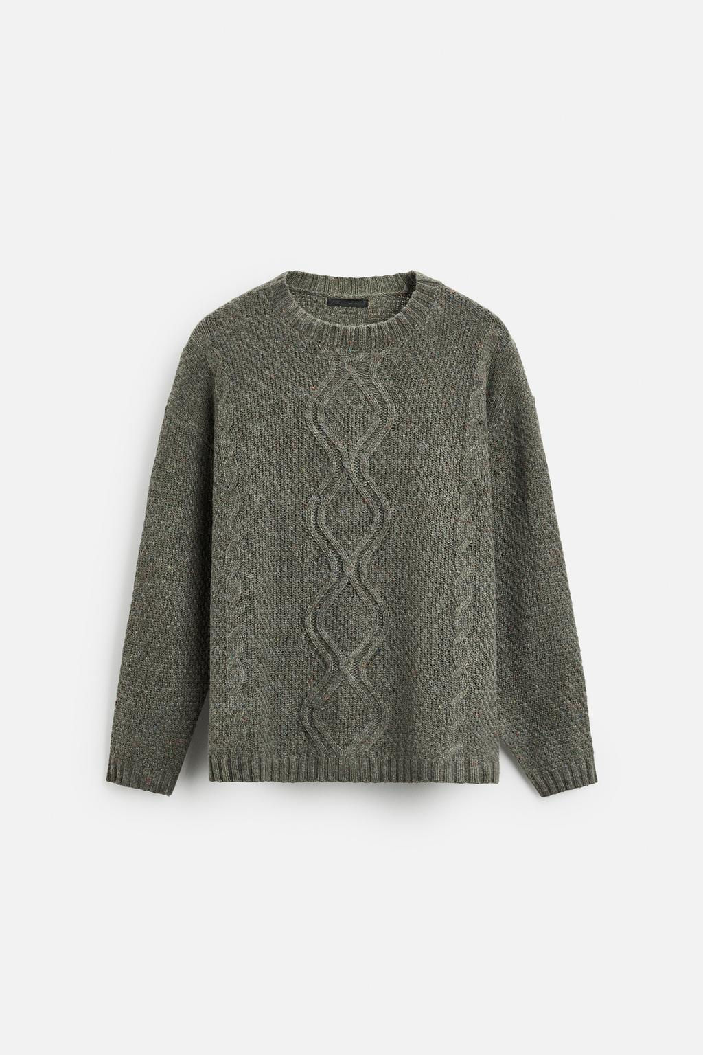 CABLE KNIT JUMPER - Zara фото 6