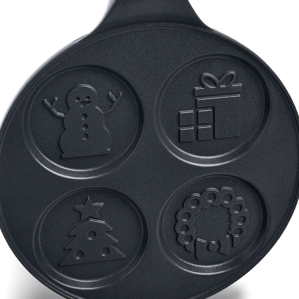 СКОВОРОДА AGNESS ЗИМНЯЯ ЗАБАВА ДЛЯ ОЛАДИЙ С АНТИПРИГАР.ПОКРЫТИЕМ ДИАМЕТР=21.5 СМ.