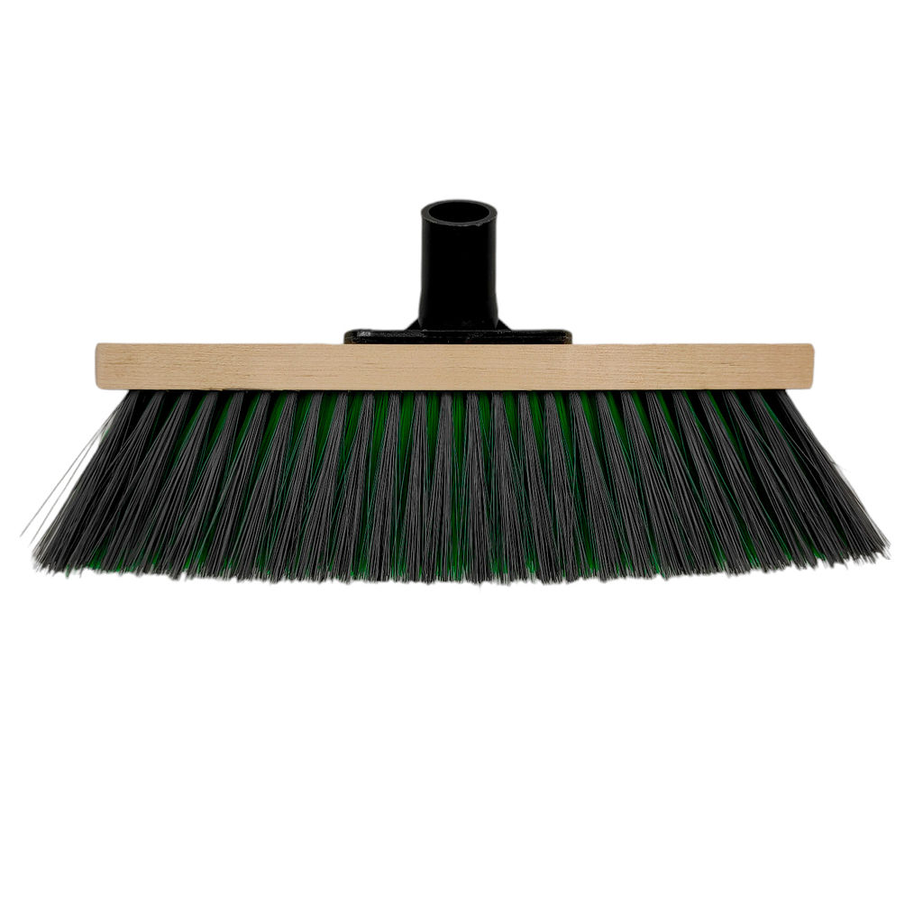 Щетка для пола деревянная 28х5х1,8см, щетина 7см, 6-рядн., с наклонной втулкой с еврорезьбой