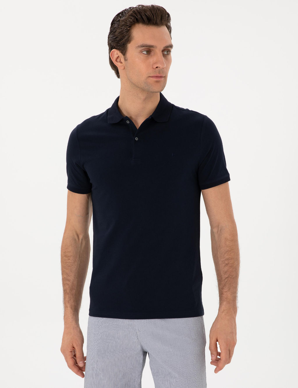 Lacivert Slim Fit Ti__rt