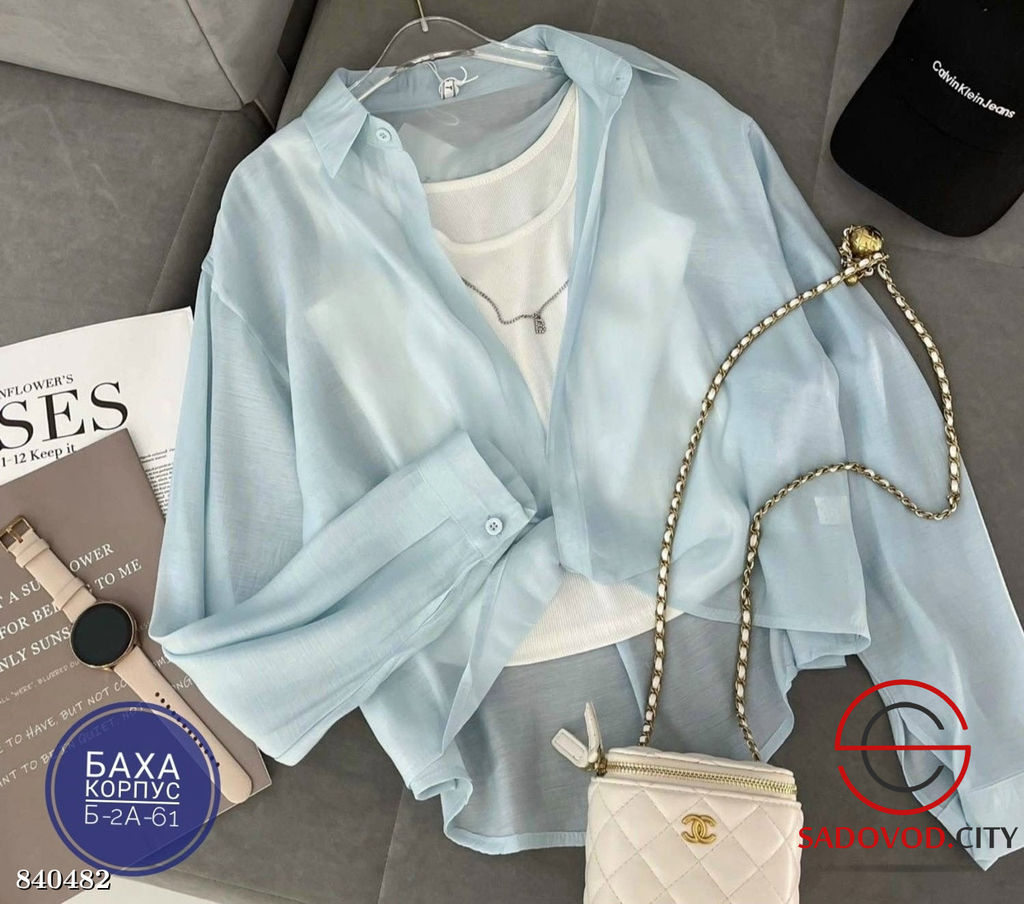 Рубашка женская с топиком - Bruno фото 4