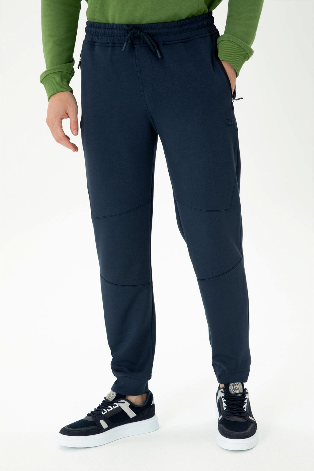 U. S. Polo Assn Мужской вязаный кардиган антрацитового меланжевого цвета с капюшоном - U.s. polo assn фото 9