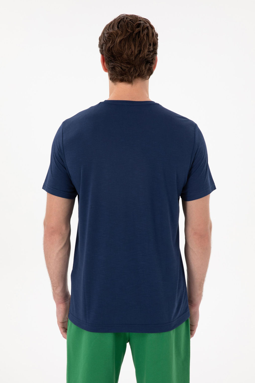 Erkek Regular Fit Bisiklet Yaka Modal Lacivert Basic Ti__rt Sepette S_rpriz _ndirim - U.s. polo assn фото 5