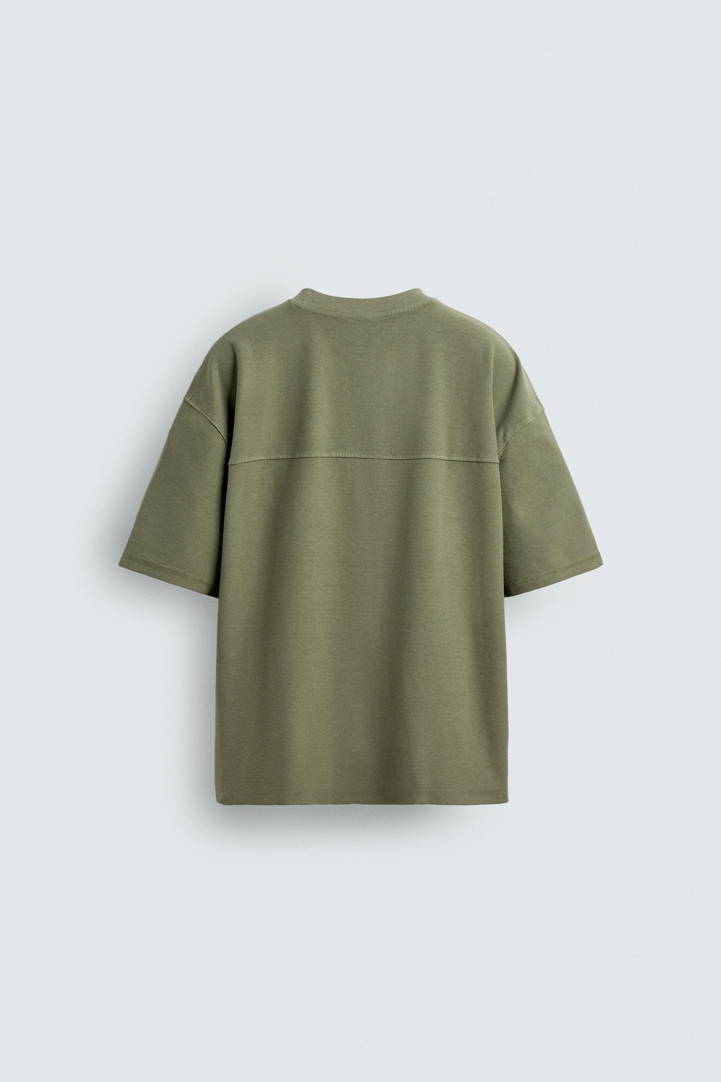 CAMISETA BOXY FIT B?SICA / Verde - Zara фото 8