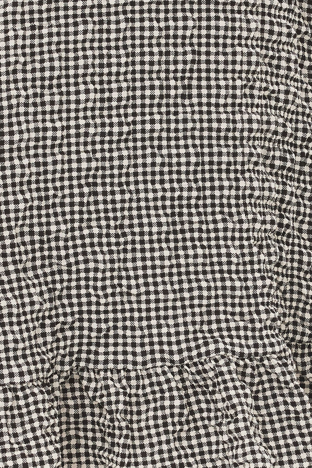 TRENDYOLMILLA Siyah Gofre Kumas Potikare Desen Maxi Boy Dokuma Etek TWOSS25ET00048 фото 3