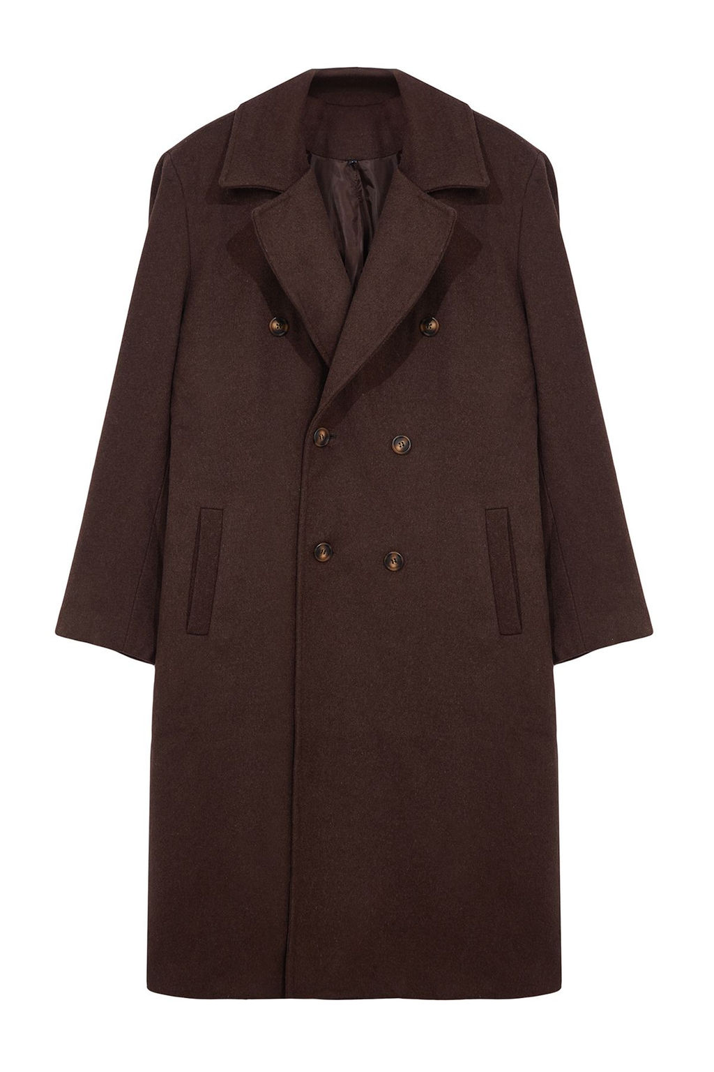 Kahverengi Loose Fit Kruvaze Uzun Kase K?sl?k Kaban TMNAW23KB00003