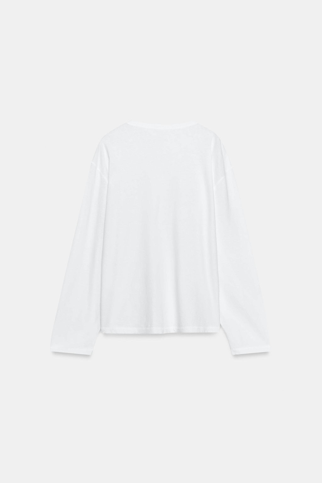 CAMISETA CUELLO PANADERO CON LINO / Blanco