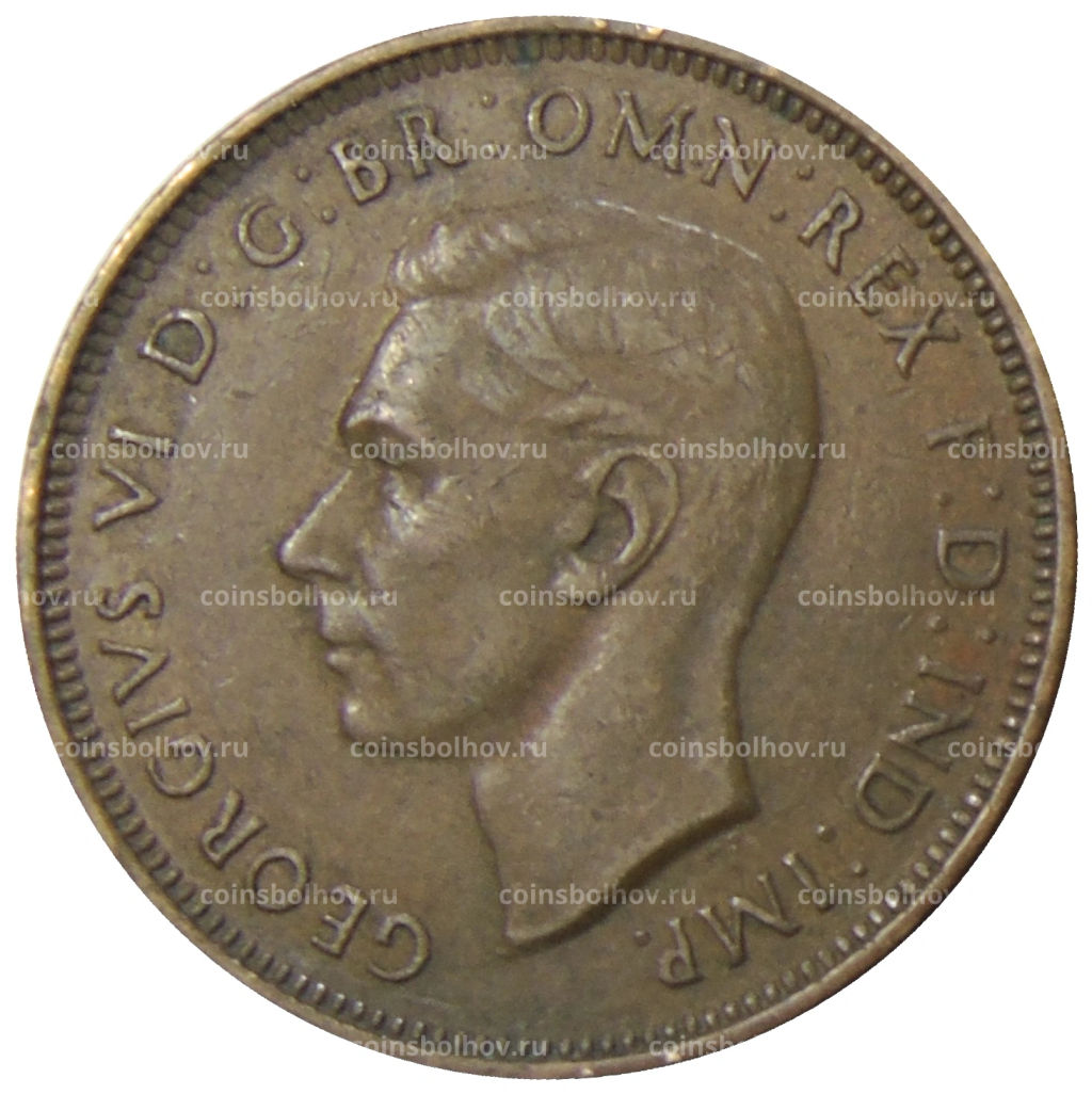 1/2 пенни 1938 года Австралия