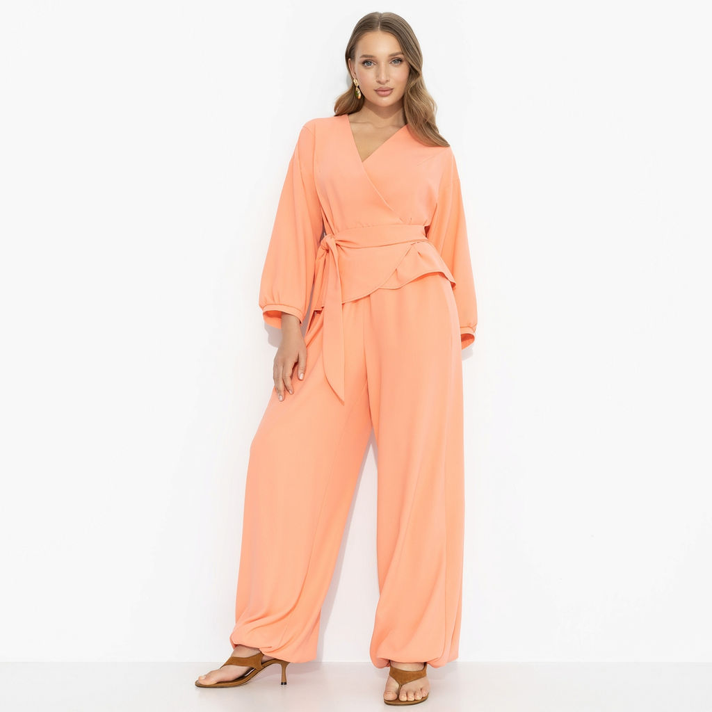 Блуза, освежающая лицо, Восхитительные охваты (теплый коралл) - Charutti фото 8