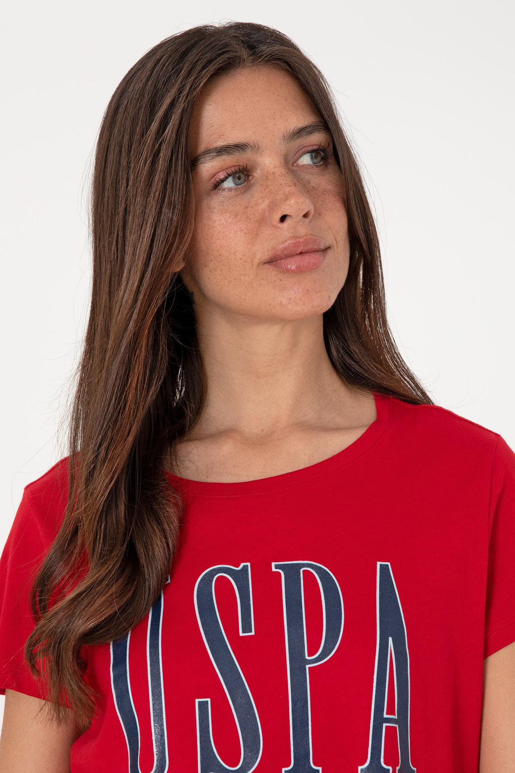 Kad_n K_rm_z_ Bisiklet Yaka Ti__rt Sepette S_rpriz _ndirim - U.s. polo assn фото 2