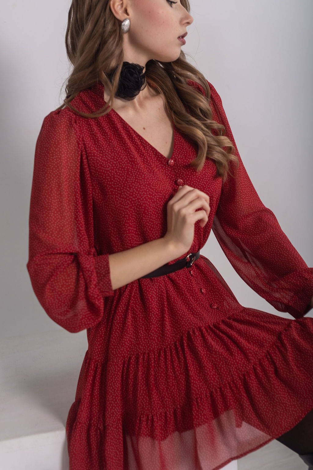 Платье Трэвис (рубиновый) - Nadi bordo фото 12