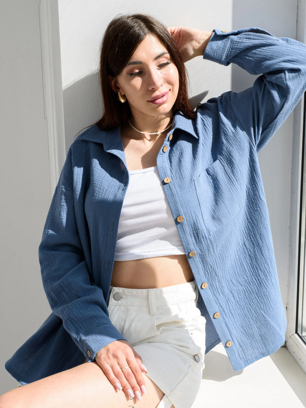 Из МУСЛИНА! рубашка "Муслин"