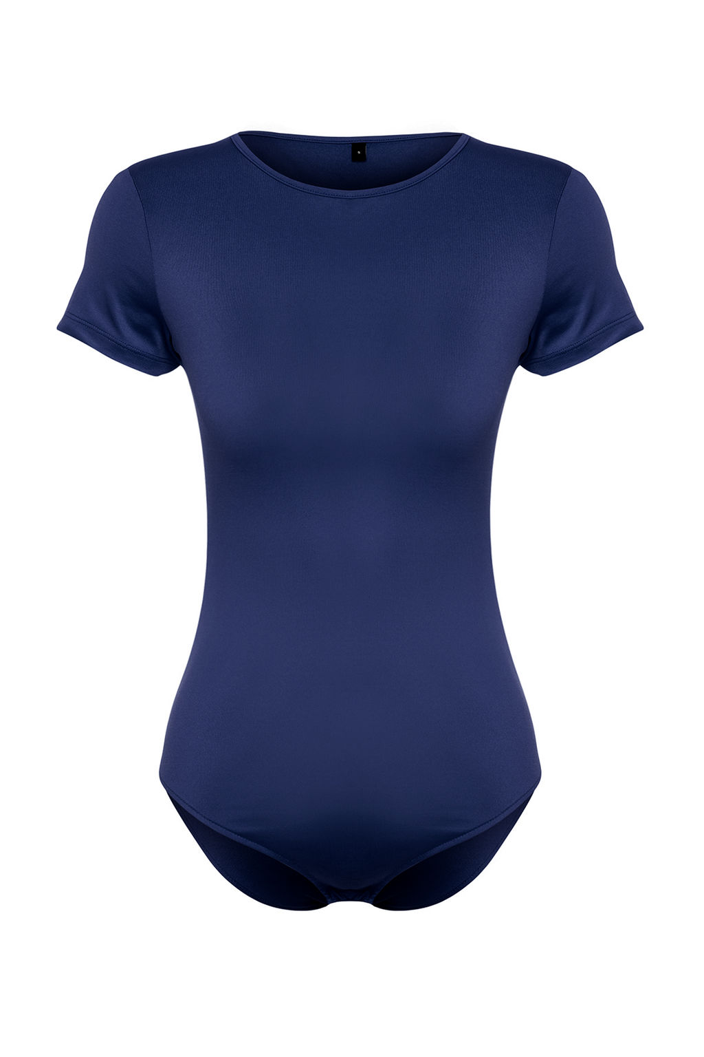 Lacivert Fitted/Vucuda oturan K?sa Kol Esnek C?tc?tl? Orme Body TWOSS24BD00034