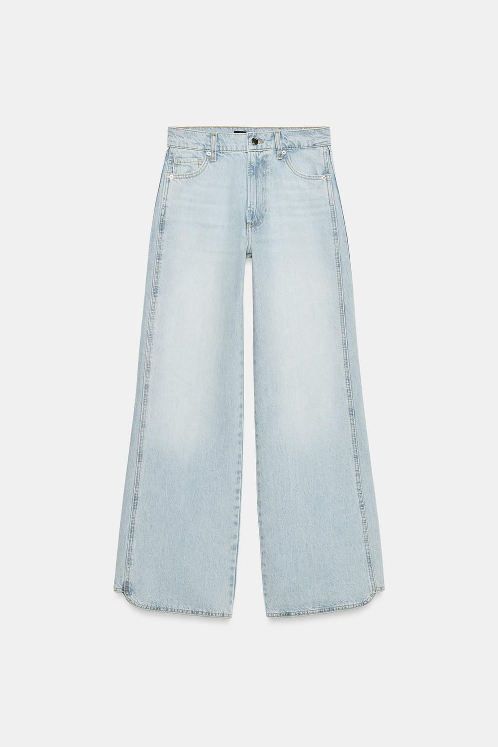 Z1975 STRAIGHT LOW-RISE JEANS WITH SEAM DETAIL - Zara фото 5