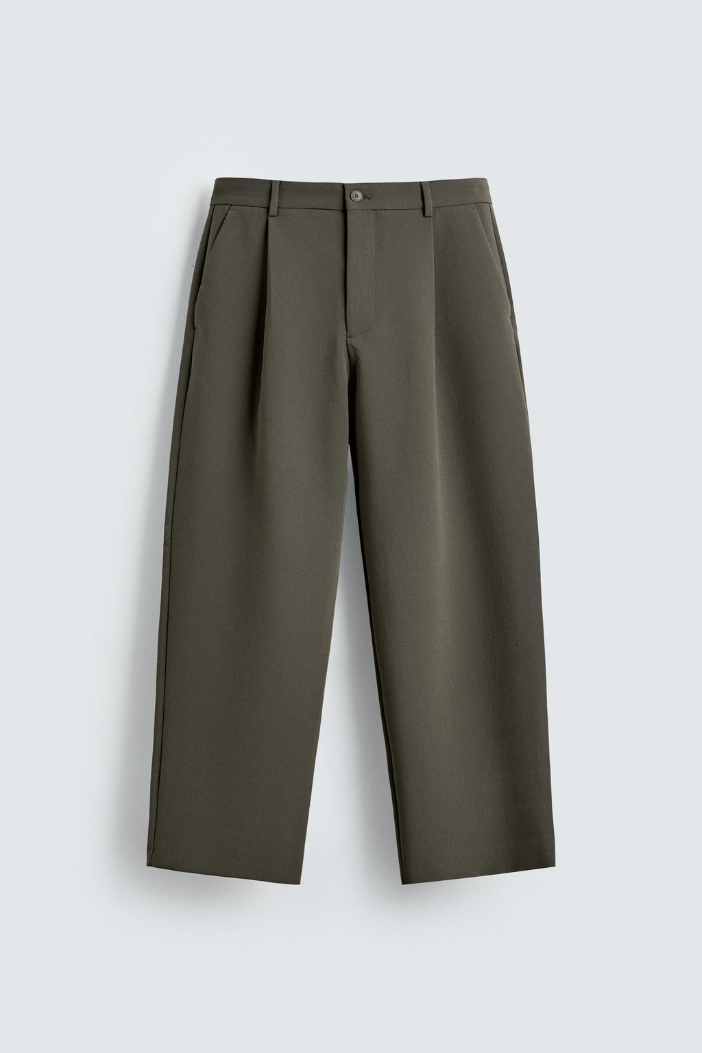 RELAXED FIT PLEATED TROUSERS - Zara фото 8