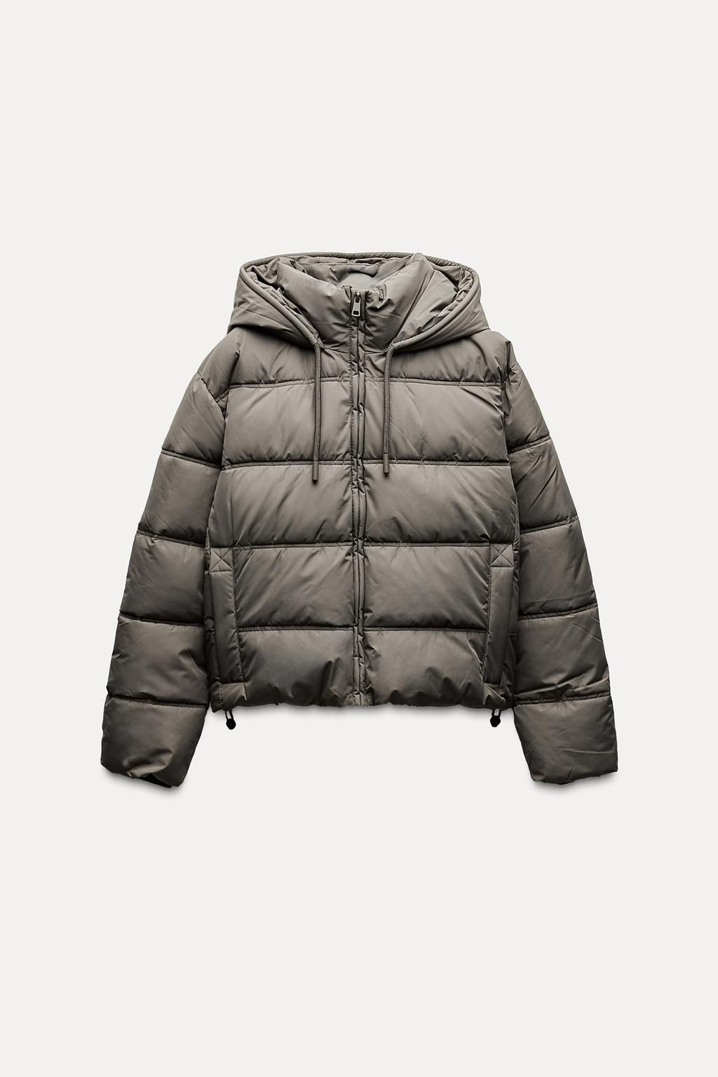 WATER AND WIND PROTECTION SHORT PUFFER ANORAK - Zara фото 15