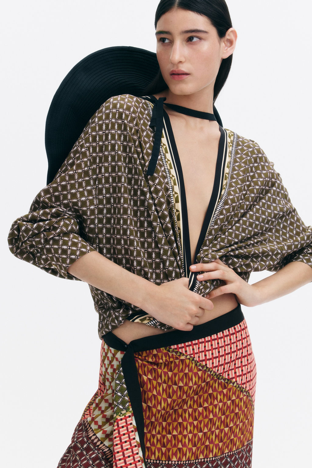 Draped-panel wrap skirt - H&m фото 5
