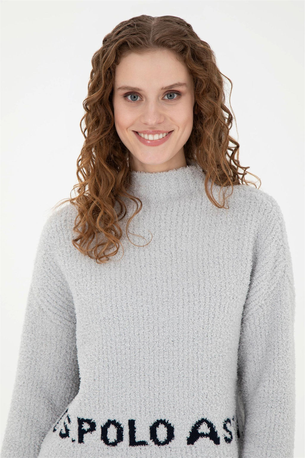 Женский свитер из каменного меланжа - U.s. polo assn фото 2