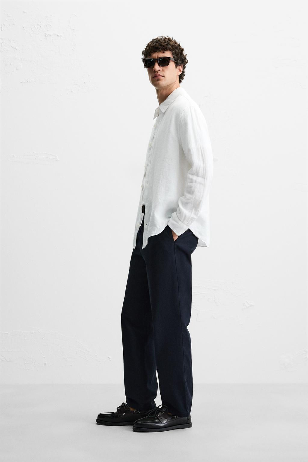 100% LINEN SHIRT - Zara фото 20