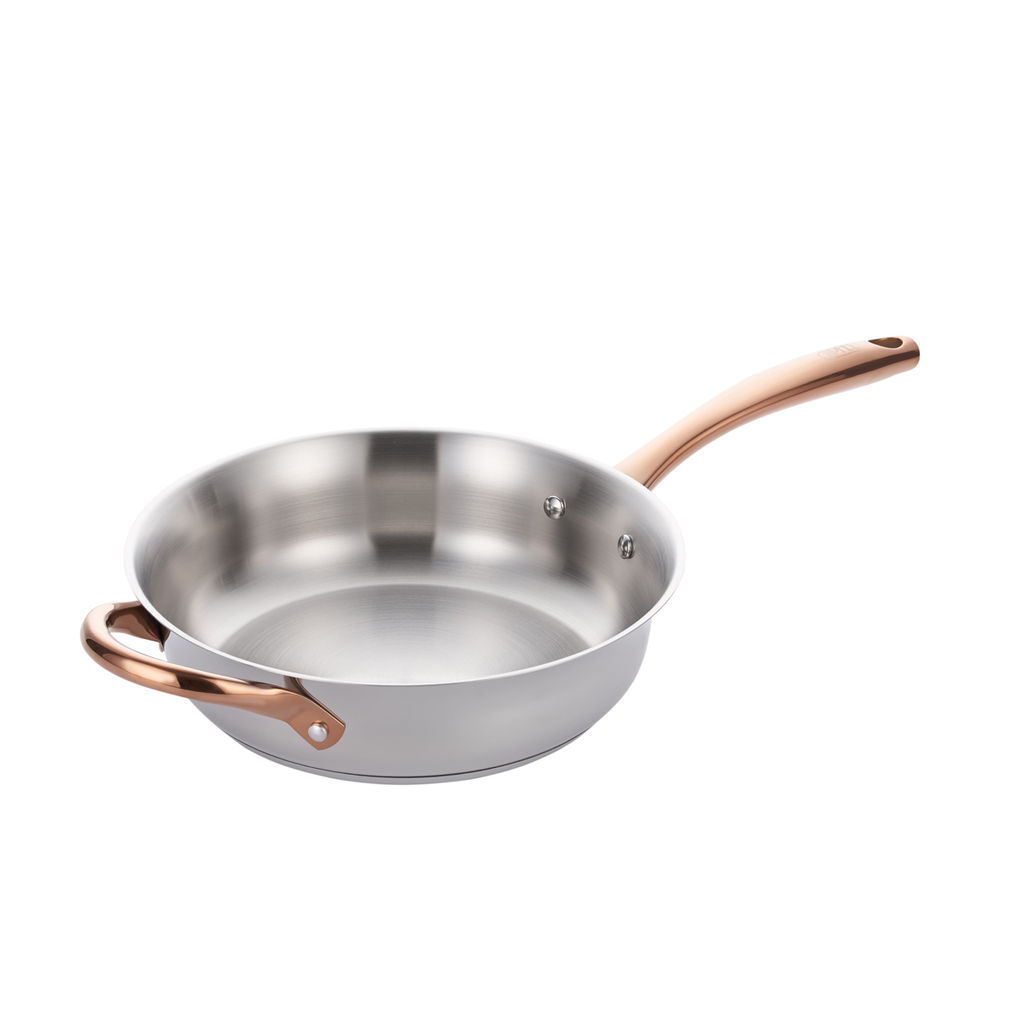 2756 GIPFEL Сковорода-сотейник ABSOLUTE 26х7см/2,7л со стальной крышкой, с индукционным капсульным дном. Материал: нерж. сталь 18/10. Толщина: 0,8мм  фото 3