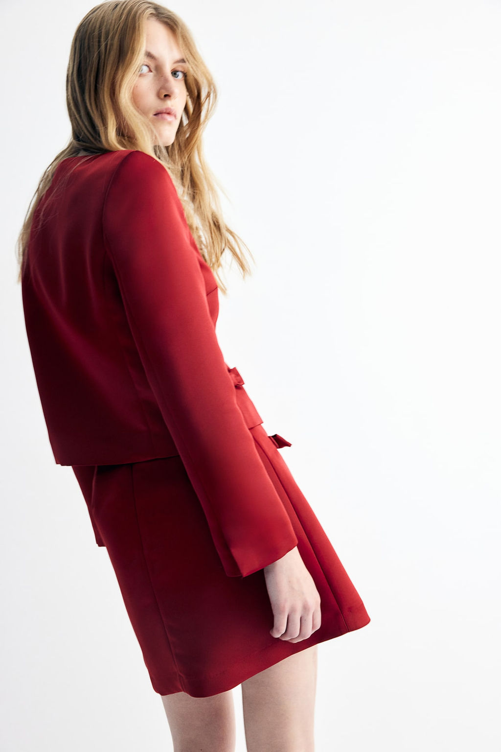 Blazer de saten con lazos - H&m фото 4