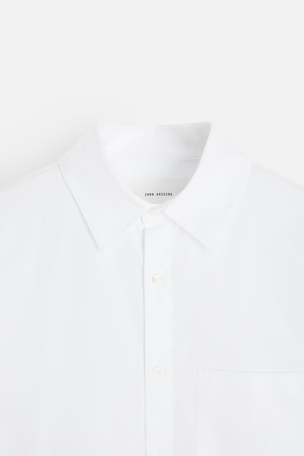 COTTON POPLIN SHIRT - Zara фото 16