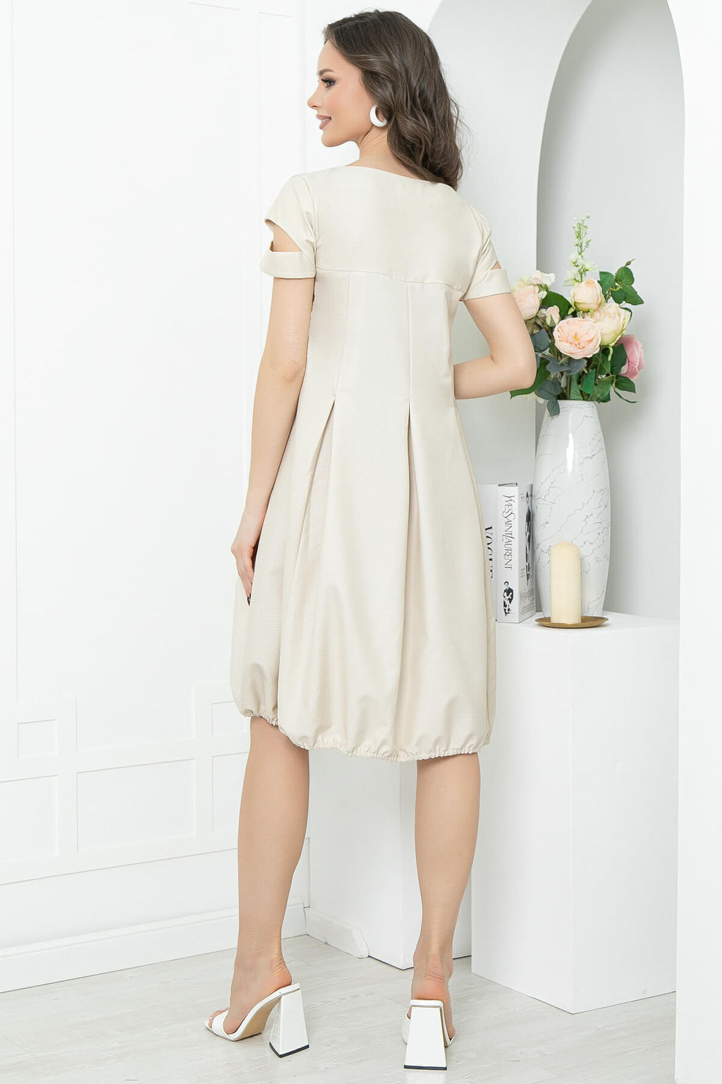 Платье Итальянка (слоновая кость) П5434 - Lt collection фото 2